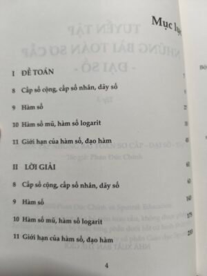 Tuyển tập những bài toán sơ cấp - Đại số