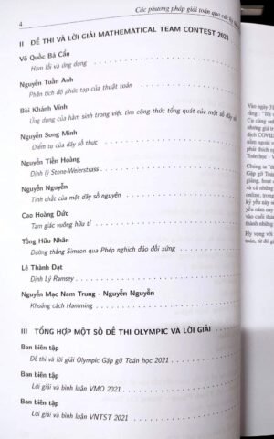 Phương pháp giải Toán qua các kỳ thi Olympic 2021 (Kỷ yếu GGTH)