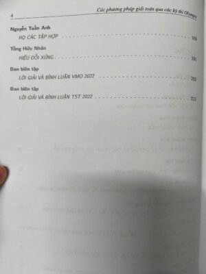 Phương pháp giải Toán qua các kỳ thi Olympic 2022 (Kỷ yếu GGTH)